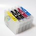 Перезаправляемые картриджи (ПЗК) для Epson Stylus Office T1100 (2xT0731HN, T1032, T1033, T1034), 5 картриджей с чипами