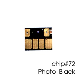 Чип для картриджей (ПЗК/ДЗК) HP 72 C9370A Photo Black для DesignJet T790, T795, T610, T2300, T770, T1300, T1200, T1120, T620, T1100, фото черный