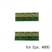 Чипы для картриджей, ПЗК и СНПЧ для Epson Stylus Pro 4800 (T5651-T5659 / T5641-T5649), комплект 8 цветов