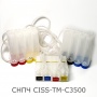 Система непрерывной подачи чернил (СНПЧ) для Epson ColorWorks TM-C3500, 4 цвета, без чипов