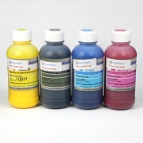Комплект текстильных чернил для прямой печати на ткани для Epson, Mutoh, Mimaki, Roland (CMYK, DCTec DTG) 4 цвета x 200 мл
