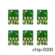 Чипы для ПЗК и СНПЧ на Epson Stylus Photo R200, R220, R300, R320, R340, RX600, RX620, RX640, RX500 (T0481-T0486), комплект 6 цветов