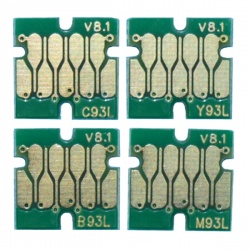 Чипы для перезаправляемых картриджей к Epson WorkForce Pro WF-8590DWF, WF-8090DW (T7551-T7554), одноразовые, комплект 4