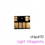 Чип для картриджей (ПЗК/ДЗК) HP 70 Light Magenta для DesignJet Z2100, Z5200 (авто обнуляемый), независимый, светло-пурпурный