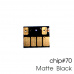 Чип для картриджей (ПЗК/ДЗК) HP 70 Matte Black для DesignJet Z2100, Z5200, Z5400 (авто обнуляемый), независимый, матовый чёрный