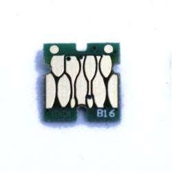 Чип для Epson Colorio EP-709A (под картриджи и ПЗК ITH-C), совместимый, одноразовый, голубой