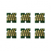 Чипы для Epson Expression Photo HD XP-15000 (T3781-T3784 / T3791-T3794, T04F5-T04F6), совместимые, авто обнуляемые, комплект 6 цветов