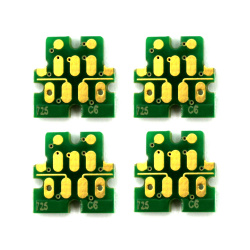 Чипы к ПЗК для Epson SureColor SC-F2000, SC-F2100 (4-цветные модели), одноразовые, комплект 4