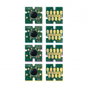 Чипы для Epson WorkForce Pro WF-3720, WF-3730, WF-3733 (T702 / T702XL), совместимые, одноразовые, комплект 4 цвета