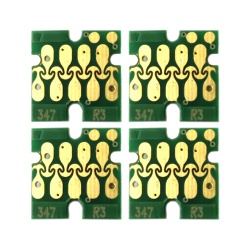Чипы для Epson WorkForce Pro WF-3720DWF, WF-3725DWF (T3461-T3464 / T3471-T3474), совместимые, авто обнуляемые, комплект 4