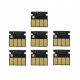 Чипы для картриджей HP 831C для HP Latex 310, 315, 330, 335, 360, 365, 370, 375, 560, 570, одноразовые, неоригинальные, комплект 7 штук (6 цветов + оптимизатор)