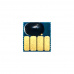 Чип 711 Yellow для ПЗК и СНПЧ под HP Designjet T120, T125, T130, T520, T525, T530 (для картриджа CZ132A), жёлтый, под прошивку 2022/2023-
