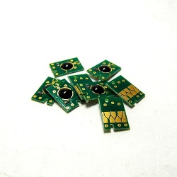 Чипы для перезаправляемых картриджей (ПЗК/ДЗК) плоттеров Epson Stylus Pro 7800, 9800, комплект 8 цветов (с фото чёрным)