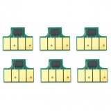 Чипы для картриджей HP 761 к HP DesignJet T7100, T7200 (совм. CM991A, F9J55A,CM994A, F9J52A,CM993A, F9J51A,CM992A, F9J50A,CM995A, F9J53A,CM996A, F9J54A), одноразовые, комплект 6 цветов