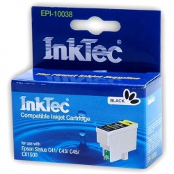 Картридж черный InkTec EPI-10038 (T038) Black для Epson Stylus C45, C43