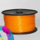 PLA пластик оранжевый (orange) для 3D-принтеров Makerbot, Wanhao, Cube, UP! mini, UP Plus, Picaso 3D Builder/Designer, Witbox и др., диаметр нити 1,75 мм, 1 кг