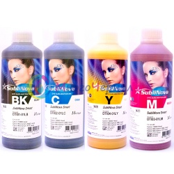 Чернила InkTec SubliNova G7 для печатающих голов Epson DX5 и DX7 (SEC-B01L), сублимационные,  комплект 4 цвета по 1 литру