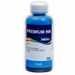 Чернила InkTec (H1061-100MC) Cyan для заправки картриджей HP 650, 122, 122XL, 46, 662, 62, водные, 100