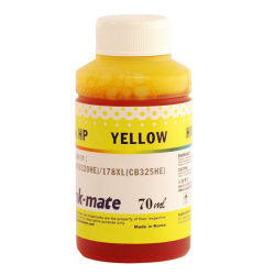 Чернила Ink-Mate жёлтые для HP 178, HP 655, HP 920, HP 364, HP 564, HP 862, водные, Yellow, 70