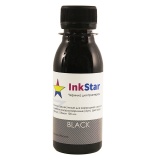 Чернила для заправки картриджей принтеров HP, универсальные, черные (black), водные, InkStar, 100 мл