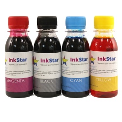 Комплект чернил для HP, универсальные, InkStar (водные), 4 цвета по 100 мл