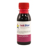 Чернила для заправки картриджей и СНПЧ Epson, пурпурные, красные (magenta), водные, InkStar, 100 мл