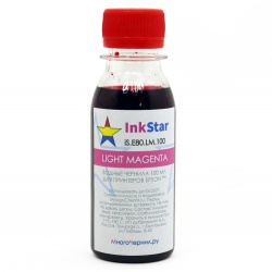 Чернила для заправки картриджей и СНПЧ Epson, светло-пурпурные (light magenta), водные, InkStar, 100 мл