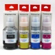 Чернила для Canon PIXMA G5040, G6040, GM2040, пигментные водостойкие + цветные водные, 1x170 + 3x70 мл, совместимые InkStar Премиум, с KeyLock, комплект 4 цвета GI-40