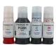 Чернила для заправки Canon PIXMA G4870, G3872, G3871, G3870, G3860, G3821, G3820, G2870, G2860, G1831 (GI-81), пигментные водостойкие + цветные водные, совместимые InkStar, 1x135 мл + 3x70 мл, с KeyLock, комплект 4 цвета
