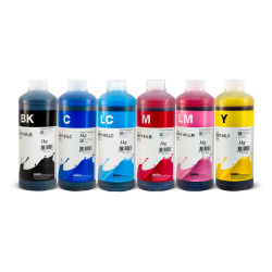 Чернила для L800, L805, L1800, L850, L810 (Epson Фабрика Печати, T6731-T6736), водные InkTec E0017, комплект 6 цветов по 1
