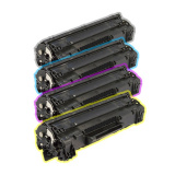 Картриджи для HP Color LaserJet Pro MFP M176n, M177fw (совместимость по 130A/CF351A), 1000 страниц, комплект 4 цвета, неоригинальный, лазерный