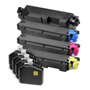 Картриджи для Kyocera ECOSYS M6230cidn, M6630cidn, P6230cdn (совместимость по TK-5270), комплект 4 цвета - черный Black, голубой Cyan, желтый Yellow, пурпурный Magenta, совместимые, лазерные