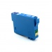 Голубой картридж для Epson с чипом - вид сбоку/сзади-