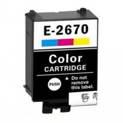 Цветной картридж для Epson WorkForce WF-100W, WF-110W (совм. T2670 Colour), совместимый, одноразовый