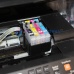 Перезаправляемые картриджи для Epson, установленные в принтер