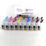Картриджи для Epson SureColor SC-P600 перезаправляемые (ПЗК/ДЗК) с авто чипами, с насадкой для прокачки, с инструкцией, 9 цветов x 25 мл