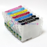 Перезаправляемые картриджи (ПЗК/ДЗК) для Epson Stylus Photo 950 (T0331-T0336) с чипами, 7 цветов
