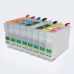 Перезаправляемые картриджи (ПЗК/ДЗК) для Epson SureColor SC-P400 (T3240-T3244, T3247-T3249) с авто-чипами, 8 цветов-