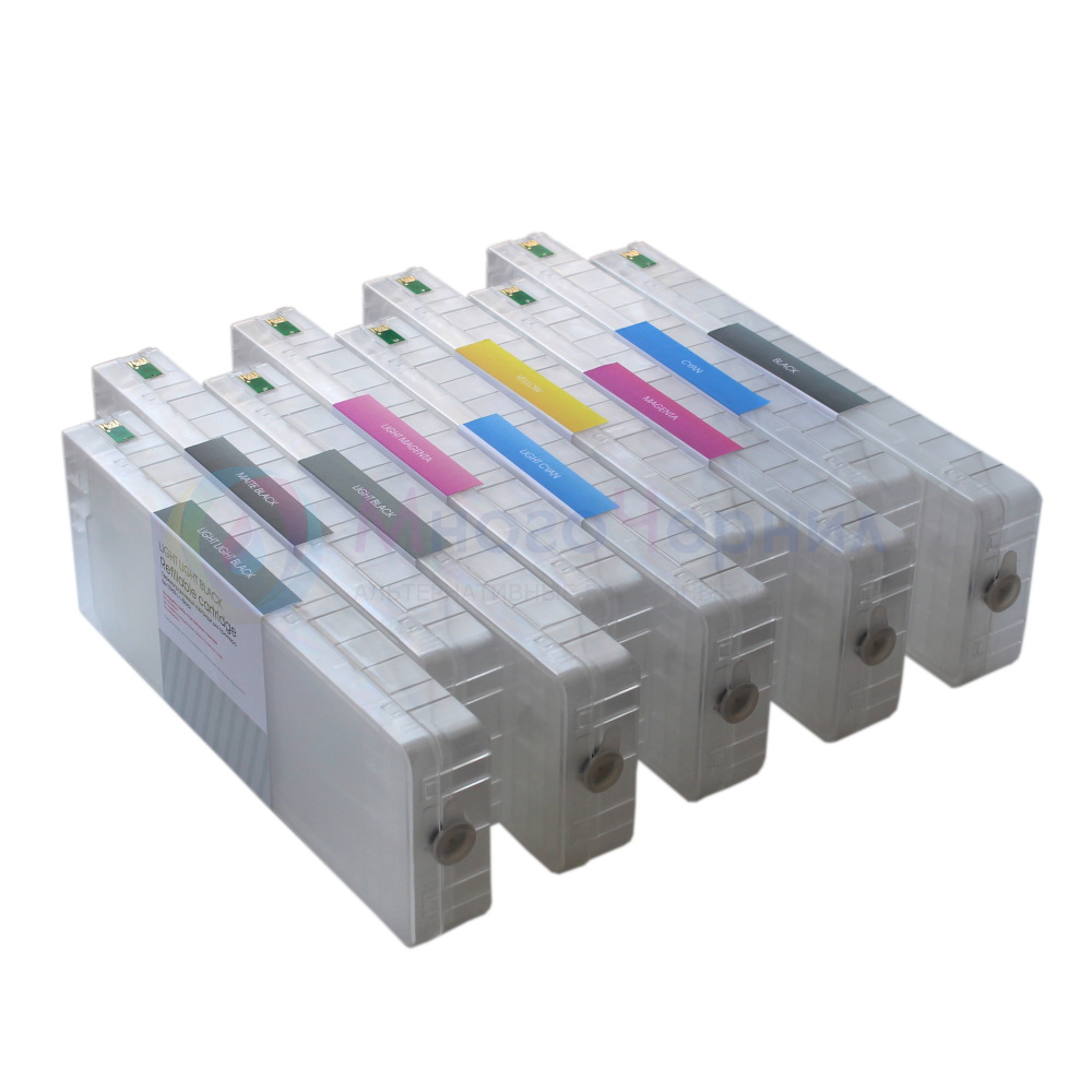 Перезаправляемые картриджи ПЗК для плоттеров Epson Pro (9 цветов)