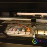 Прокладка шлейфа при установке СНПЧ на Canon PIXMA MX884 Прокладка шлейфа при установке СНПЧ на Canon PIXMA MX884