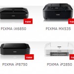 Canon Pixma iP8750, iX6850, MX475, MX535, iP2850