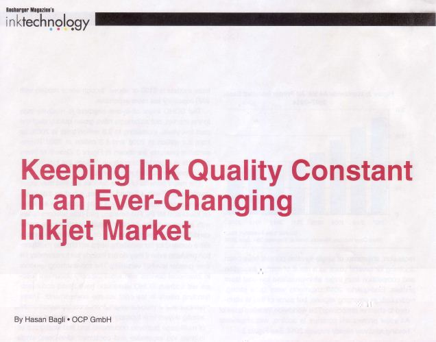 Статья OCP в журнале Recharger Magazine's Inktechnology Статья OCP в журнале Recharger Magazine's Inktechnology