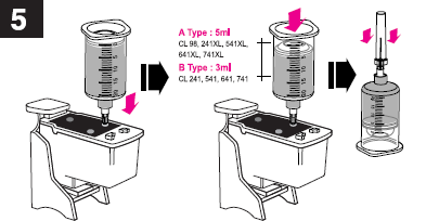 Инструкция по заправке оригинальных цветных картриджей с помощью заправочного набора bki-5041C