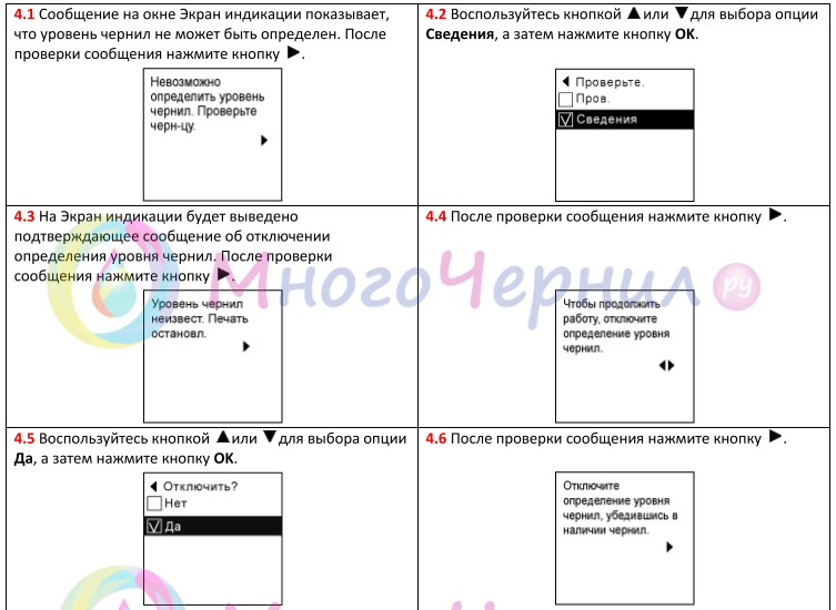 1/2 отключение счётчика чернил картриджей PFI на принтерах IPF