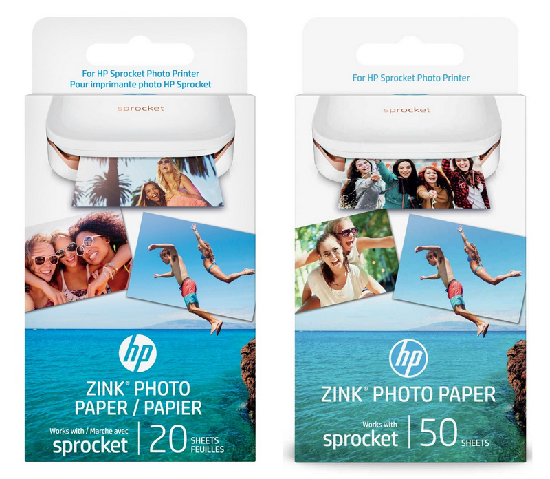 Бумага HP Zink по 20 и 50 листов