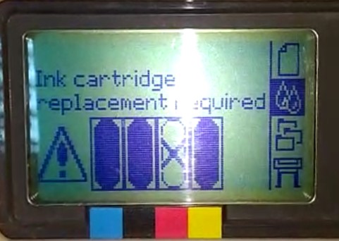 Ошибка ink cartridge replacement required на HP DesignJet 510