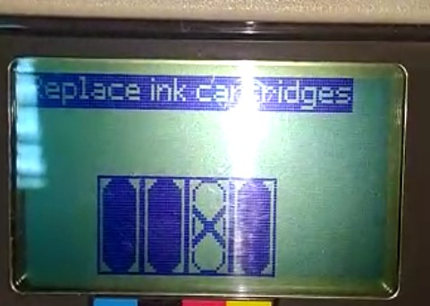 Ошибка replace ink cartridge на HP DesignJet 510