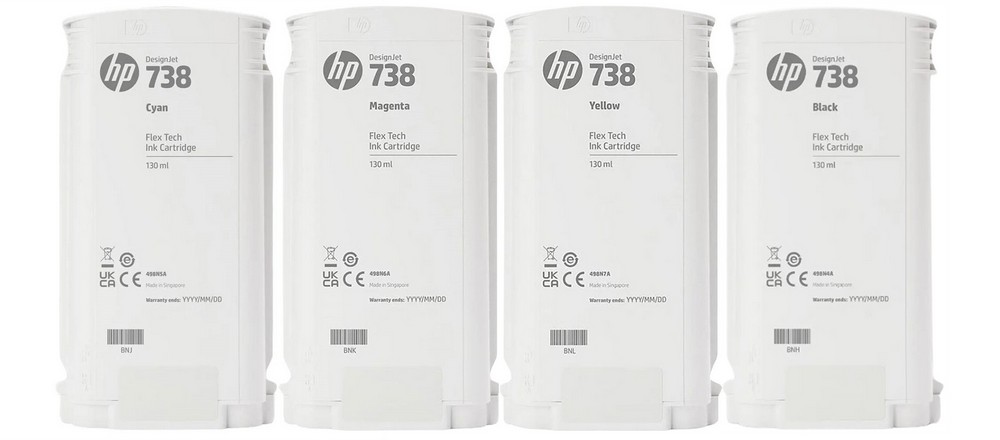 Картриджи HP 738 (130 мл) для HP DesignJet T850 и T950