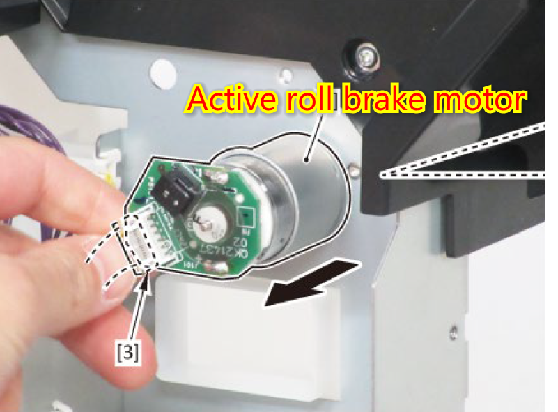 Active roll brake motor