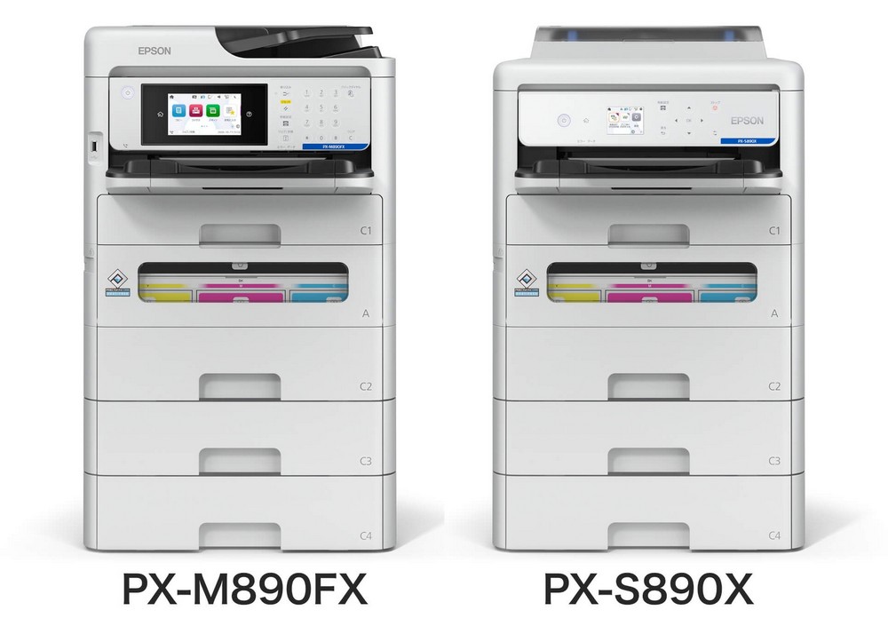 Epson PX-M890FX и PX-S890X с дополнительными лотками для увеличения объема до 1980 листов